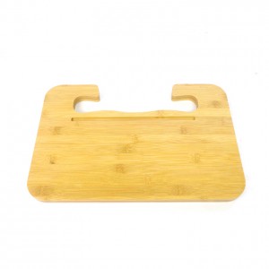 Top Grade China Bamboo Snack Serving Board for Outdoor Picnic Cutting Board with Wine Holder