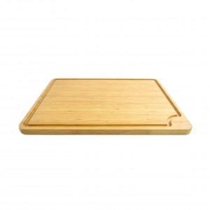 2019 Good Quality China Cheap Price Bamboo Cutting Boards with 3 Built-in Compartments and Juice Grooves, Heavy Duty Chopping Board for Meats Bread Fruits, Butcher Block