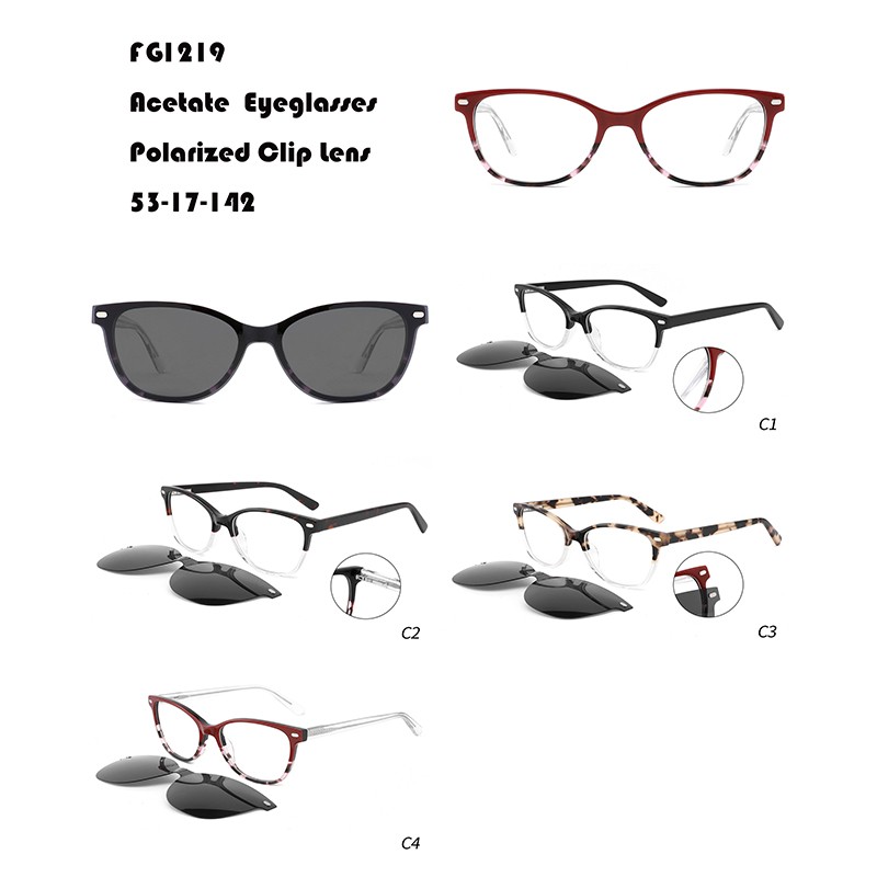 Acetate Clips On Sunglasses Supplier W3551219