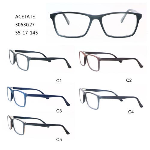 Acetate Fashion Optical Frame Makukulay na Frame ng Salamin sa Mata W305306327