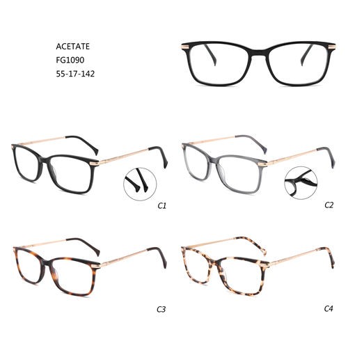 Acetaat New Design Montures De Lunettes luxe bril W3551090