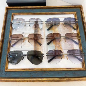Štýlové špičkové slnečné okuliare bez rámov BM210712