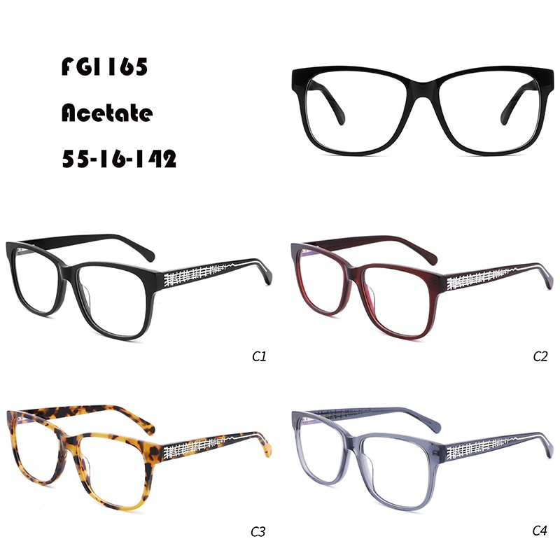 Classic Large Frame Acetate Optical Frame Factory W3551165