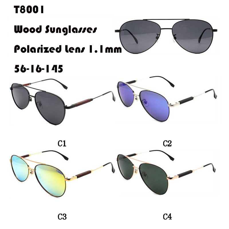 Класични дрвени очила за сонце W3658001