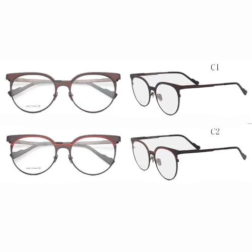 Värikkäät muodikkaat optiset kehykset titaaniset silmälasit W3297035