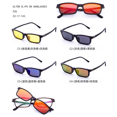 Красочные зажимы Ultem на солнцезащитных очках, модный новый дизайн G701536