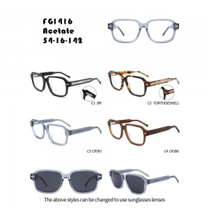 Brand Same Style Large Frame Acetate Glasses W355271416