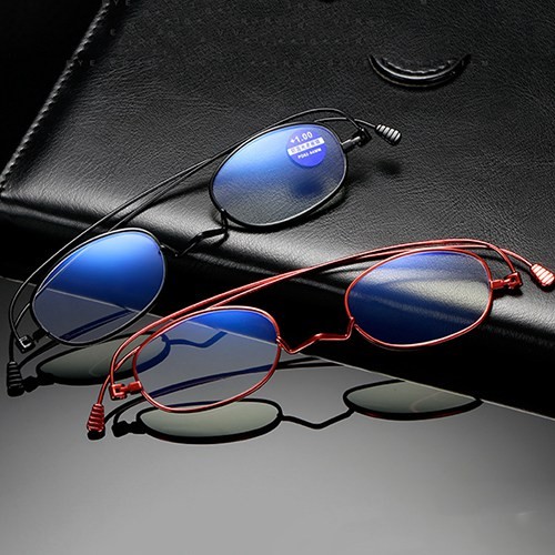 نظارات قراءة مطوية باللون الأزرق W3341013