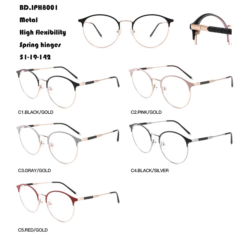 High Flexibility Metal Eyeglasses W3678001