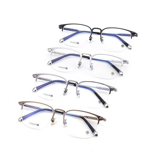 Hot Sale Fashion Titanium Lunettes Solaires Half Frames Eyewear S4165184