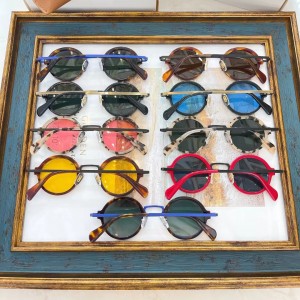 Slatke retro sunčane naočale s okruglim okvirom, veleprodaja JT220703
