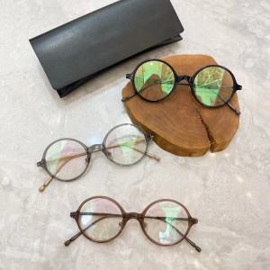 Vintage Round Frame High-end Acetate Glasses MTD220724