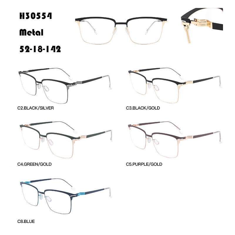 Men Light Luxury Metal Eyeglasses W36730554