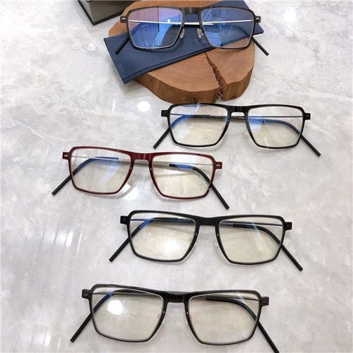 Metal And Acetate Frames Optical Square Border Eyeglasses LB210210