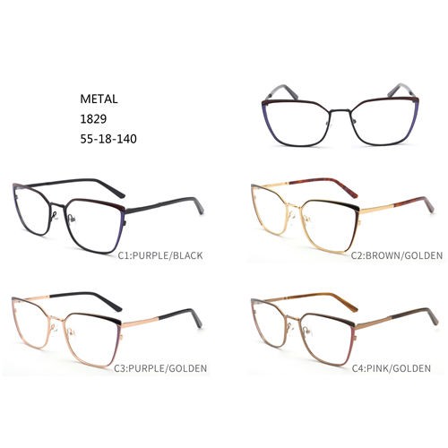 Korniza optike të modës metalike me shitje të nxehta Amazon Eye Wear W3541829