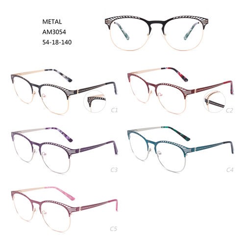 Monturas ópticas metálicas Gafas Gafas coloridas W3483054