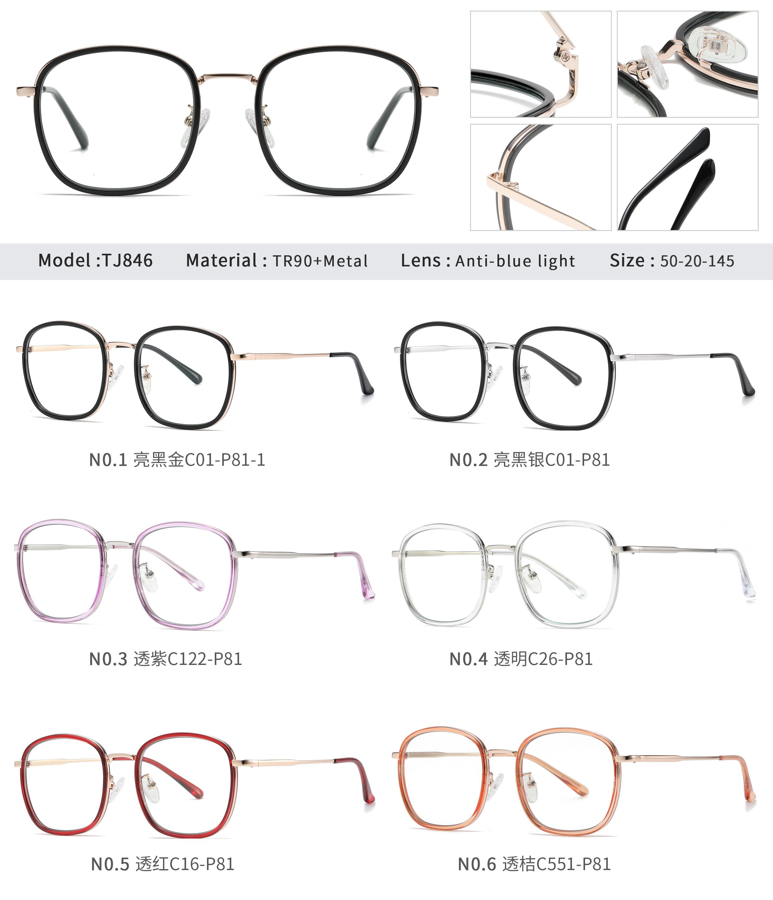 Metalowe i okrągłe okulary TR