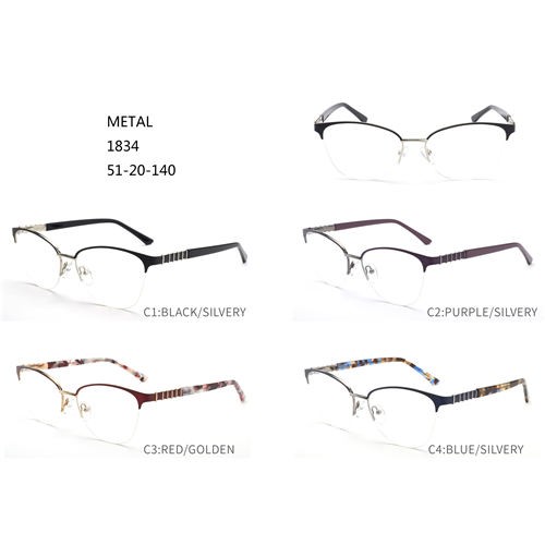 New Design Direct Sale Half Border Eyewear Eyeglass Frames W3541834