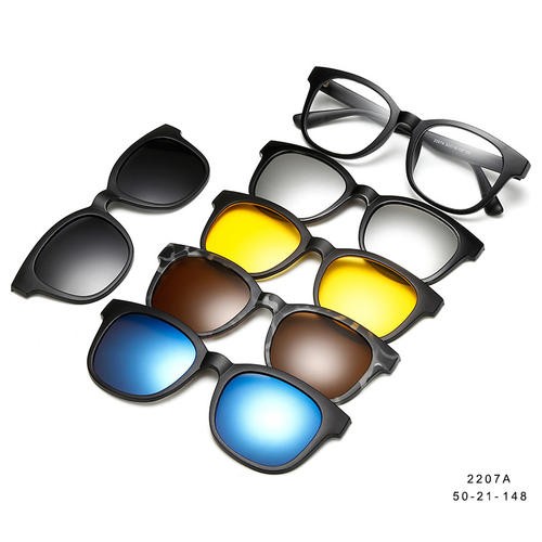 PC Clips On Sunglasses 5 In 1 Monobloc Lens T5252207