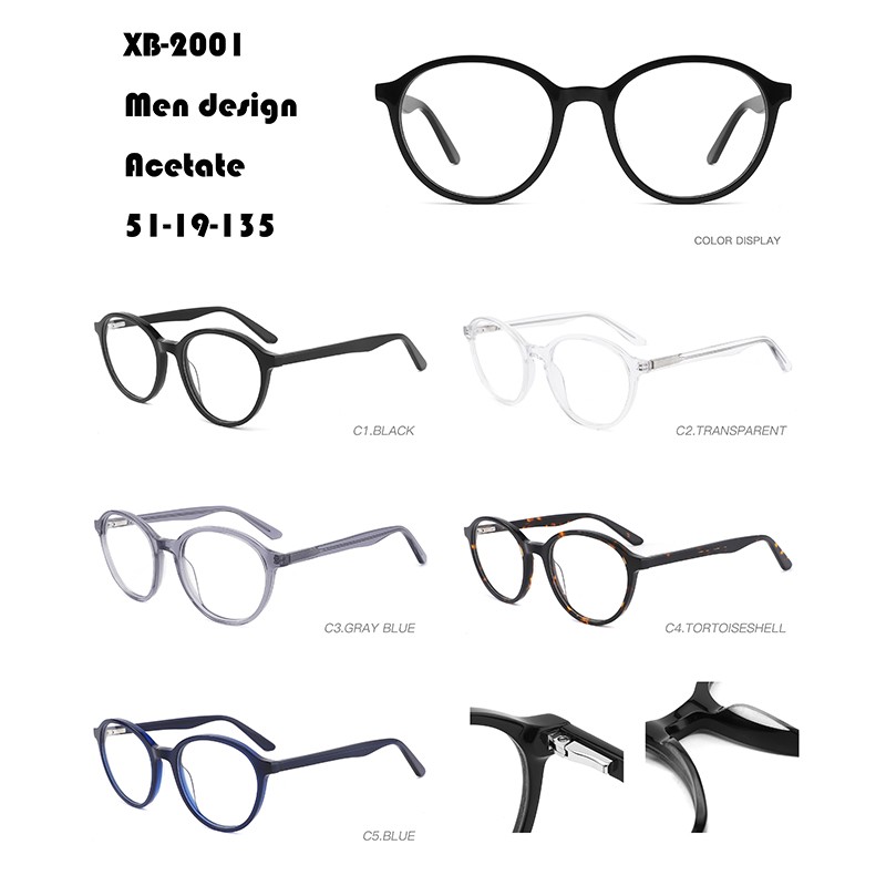 Round Acetate Glasses For Men W3712001