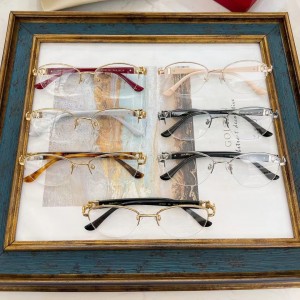Висококвалитетна рамка за метални очила со половина обрач SF220717
