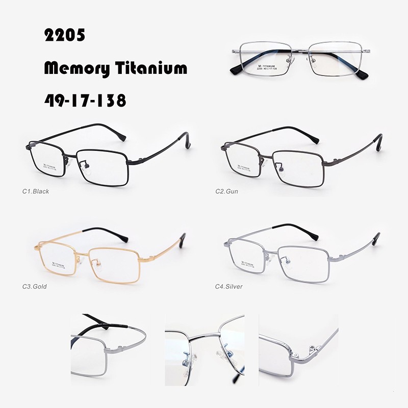 Simple Memory Titanium Eyeglasses J10032205