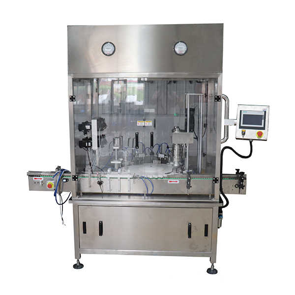 Small Bottle Filling , Plugging And Capping Machine