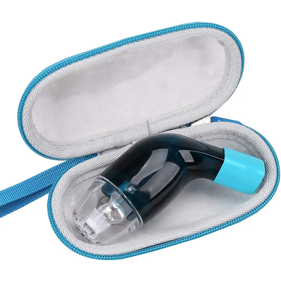 Hard EVA Case Natural Breathing Lung Expansion Mucus Removal Device Travel Storage