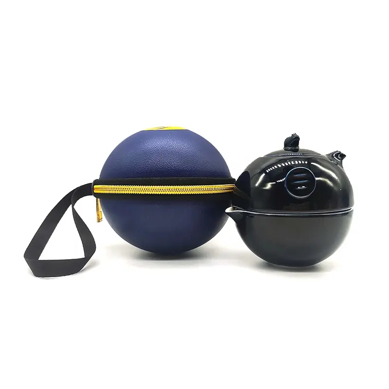 Portable Spherical Custom EVA Case Tea Table Set Carrying Bag Tea Set Gift Box