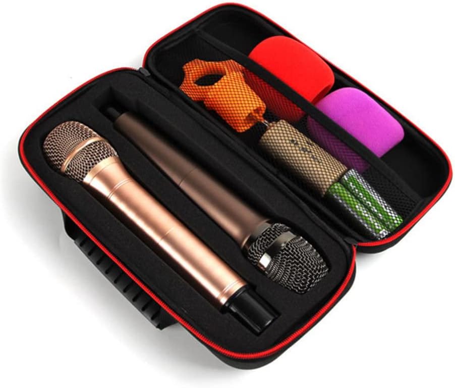 Vaguelly Microphone Case၊ Wireless Microphone Bag၊ Dual Mic Bag၊ Handheld Microphone အတွက် Hard EVA Case၊ Microphone Hard Carrying Travel Case မိုက်ခရိုဖုန်း အိတ်များနှင့် အိတ်များ