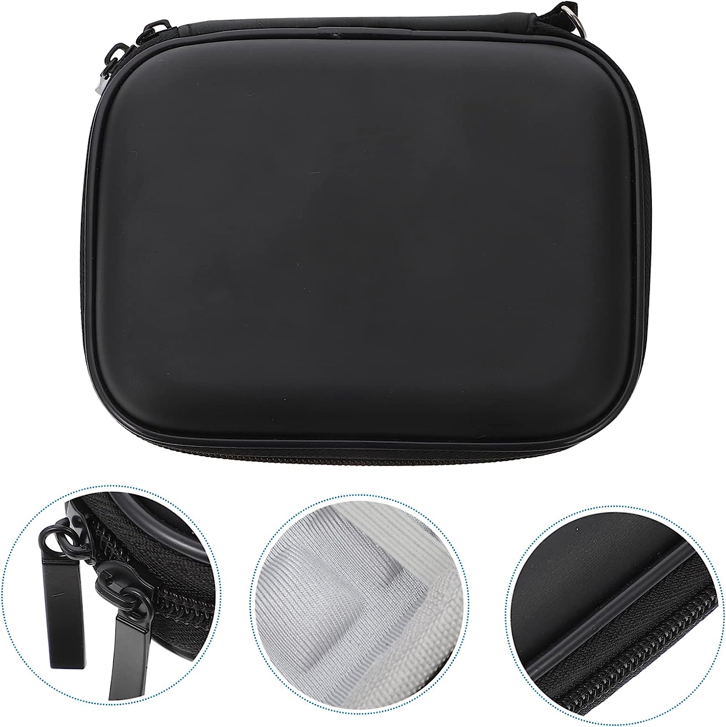 Storage Bag Charger Cable Bag Organizer for Traveling Organizer Bags for Travel Storage Pouch for Travel Storage Case Travel Bag High End Eva Hot Pressing Black Earphone
