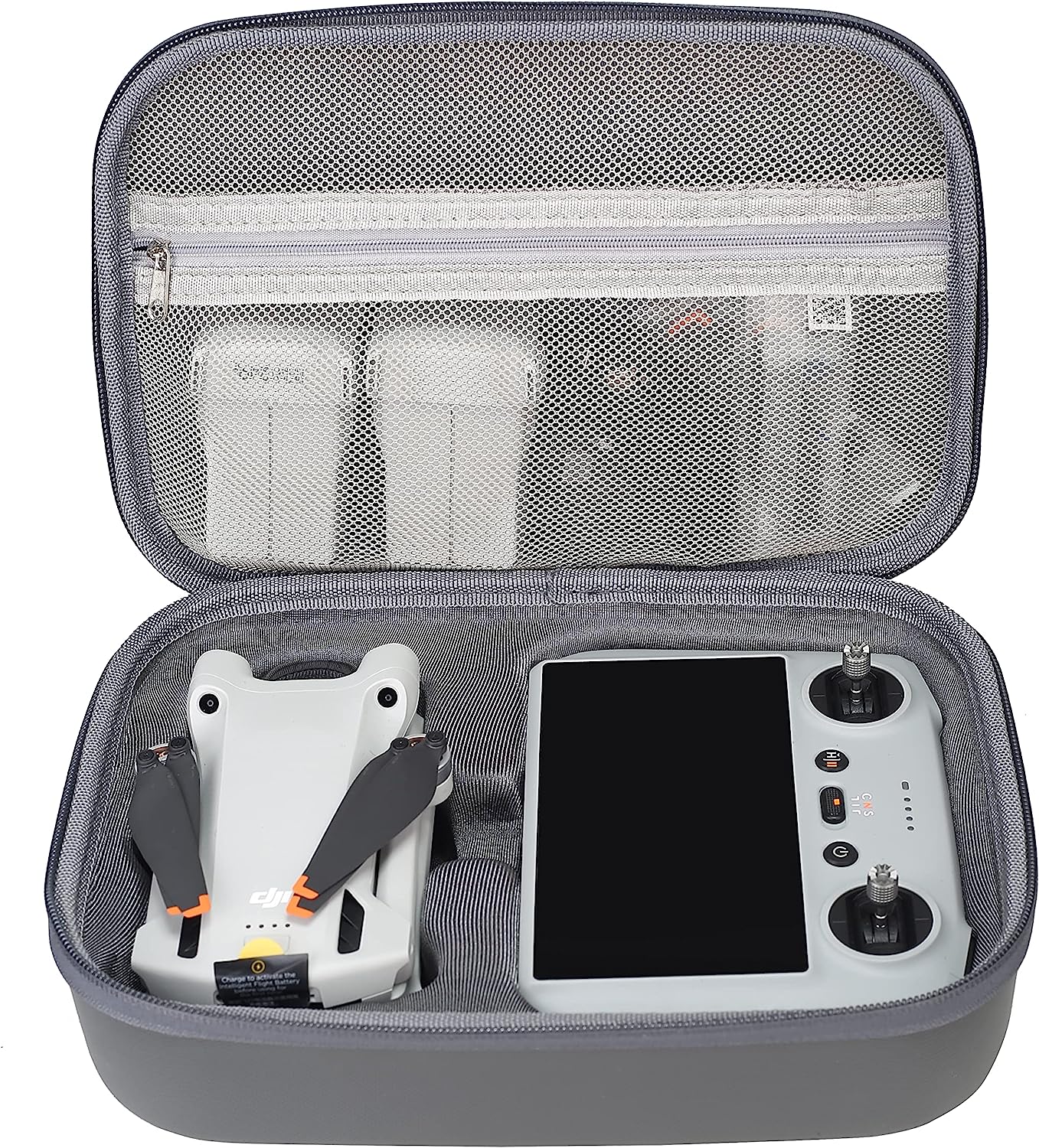 Anbee Mini 3 Pro somiņa, cietā apvalka PU ādas lietus necaurlaidīga uzglabāšanas soma ceļojumu kaste, saderīga ar DJI Mini 3 Pro RC kvadrokopteri