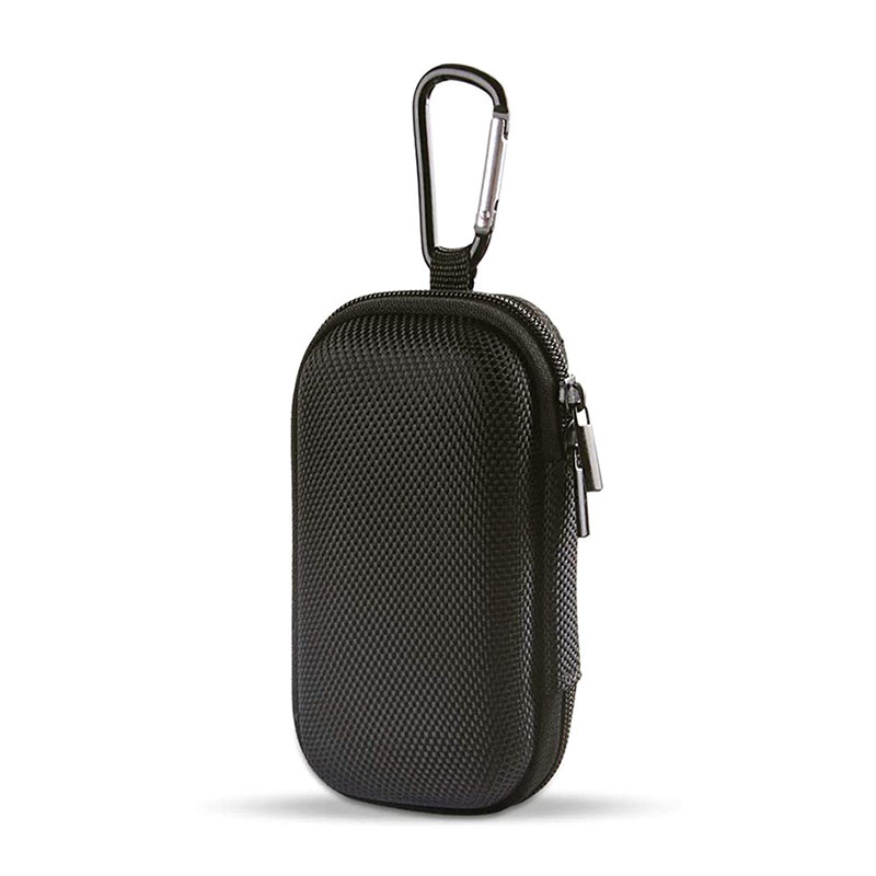 Portable Hard EVA Case, Protèktif Hard Shell Travel Carrying Case Bag karo Dual Zipper lan Metal Carabiner kanggo MP3 Players, Kabel USB, Earphone, Kartu Memori, U Disk, Filter Lensa, Kunci, Koin