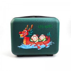 Mini Portable Suitcase 14 inch ABS Paterone e hatisitsoeng Suitcase ea Baithuti ba Bacha Lebone la Ho palama Meroalo ea Maeto Bakeng sa Kantle.
