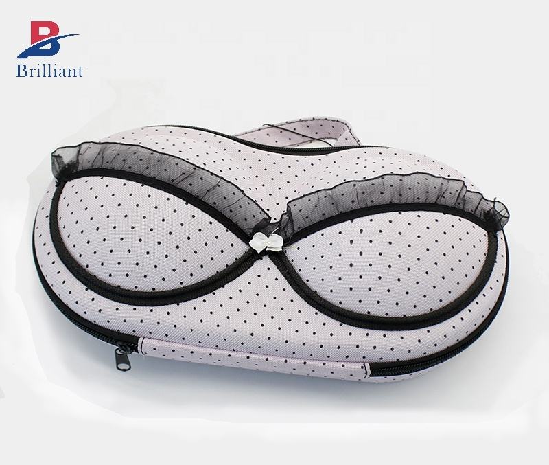 Nový dizajn prenosná prenosná taška Puzdro na podprsenku Dámska spodná bielizeň Prenosný cestovný organizér na kozmetické líčenie Puzdro na podprsenku