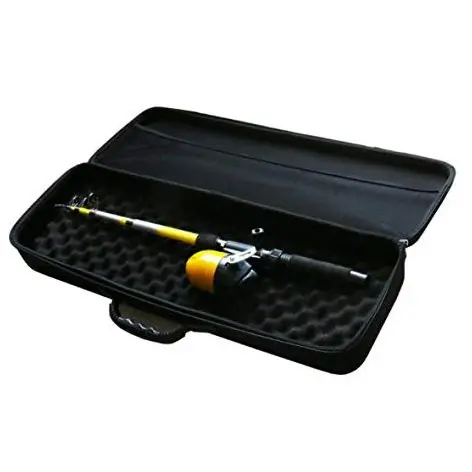 Oem Portable Eva Waterproof Shockproof Fishing Rod Hard Case Bag