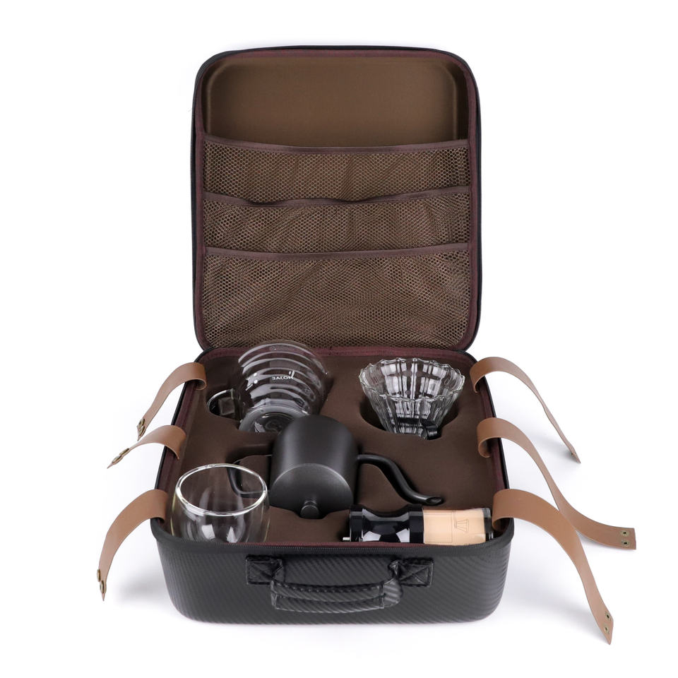 OEM/ODM Custom Gadget serat karbon busa Evacase karo kanthong bolong, Black Waterproof Hardcase Bag Box