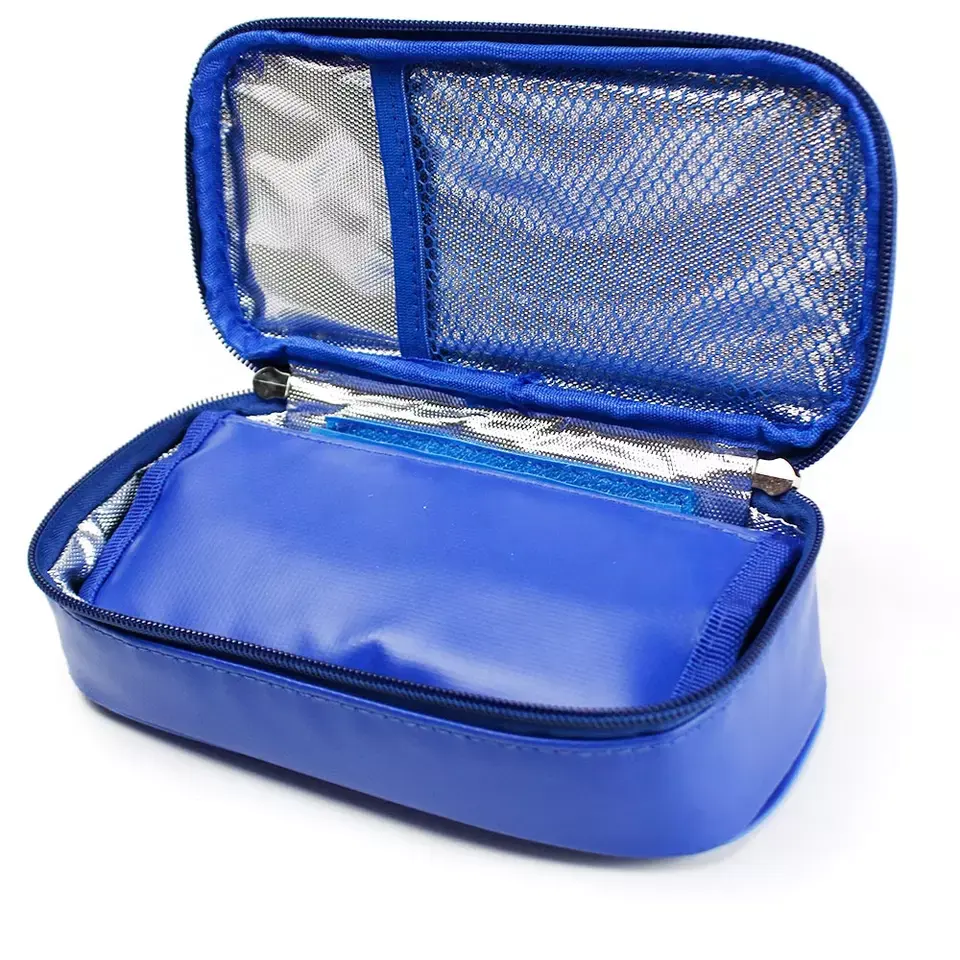 Customized Hot Selling Hard Eva Zipper Storage Insulin Cooler Travel Case