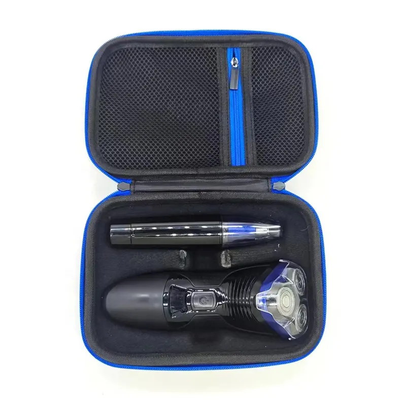 Durable Hard Shell Razor Custom Zipper Case Beard Shaver Bag Travel Storage Box