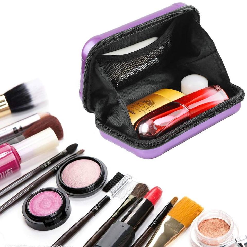 New Costom Women EVA Waterproof Makeup Pouch Travel Bag with Zipper Make Up Bag for Travel