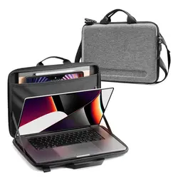 Custom New Waterproof Laptop with Tablet Pocket EVA Laptop Bag