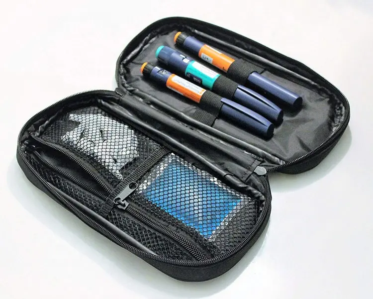 stilou portabil gratuit pentru diabet care transportă geanta de călătorie cu răcitor de insulină