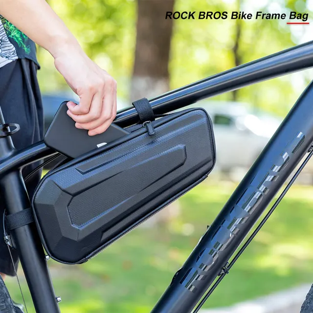Bike Frame Bag Bike Hard Case Storage Triangle Bag Bicycle Front Bag For Mountain Road Bike