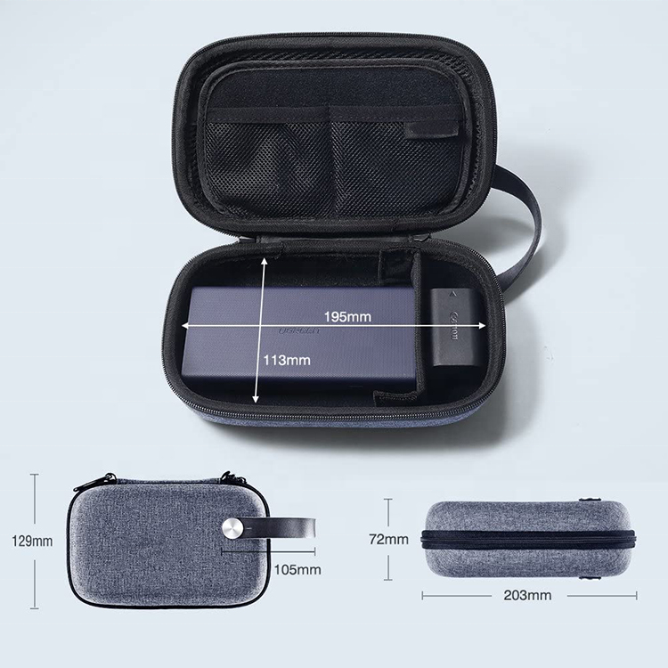 New fashion style waterproof polyester storage USB charging cable electronics accessories organizer bag storage case