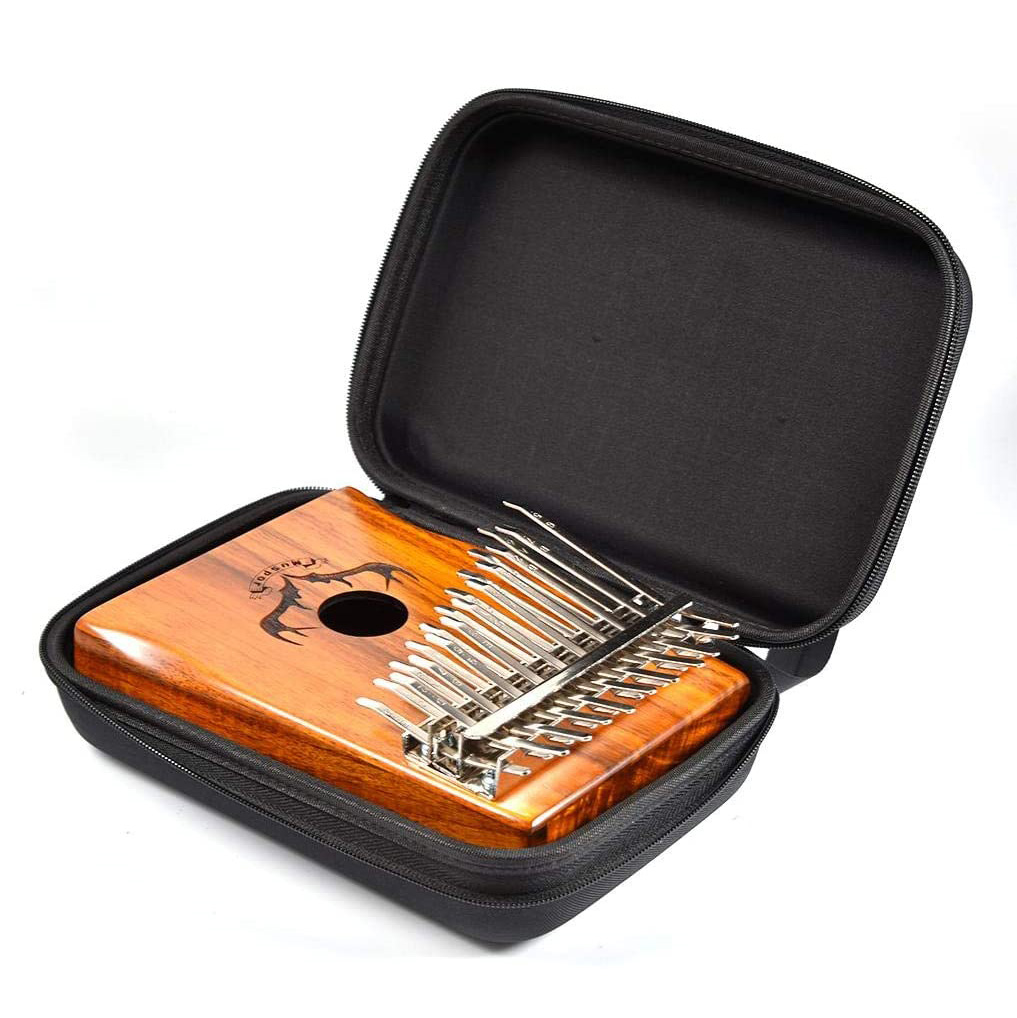 آلة موسيقية إيفا مخصصة الإبهام البيانو 17 مفتاح حقيبة كاليمبا حافظة كاليمبا