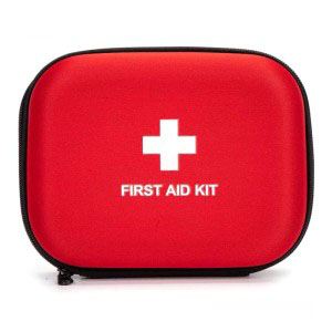 First Aid EVA Hard Red Medical Bag for Home Health First Emergency Responder Camping Outdoors