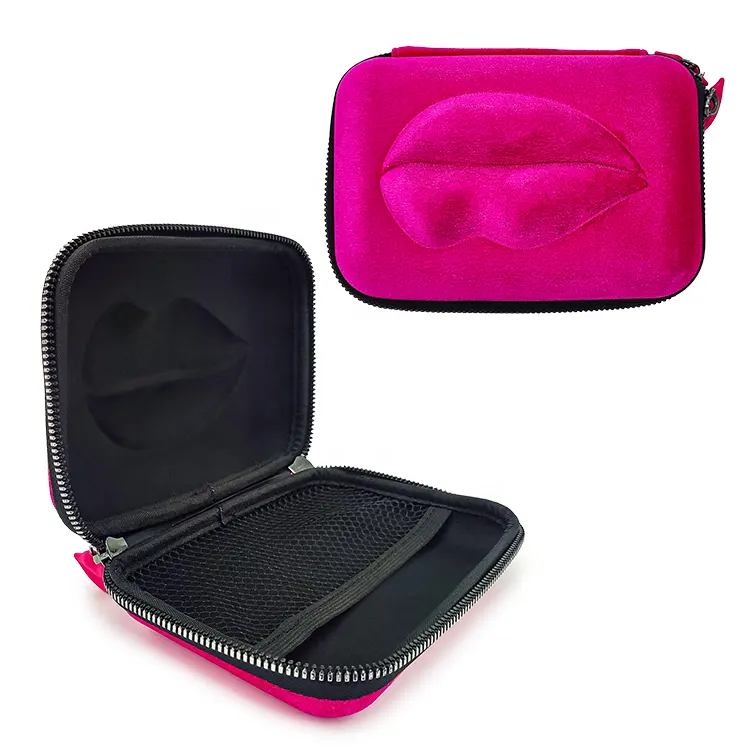 Héich Ouilty Portable Hard Travel Mini Lip Tint Stockage Bag Lippie Case