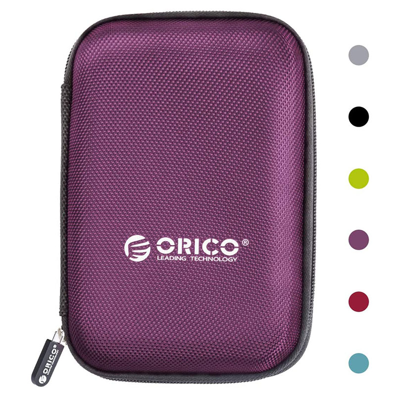 Hard Drive Case 2.5 ນິ້ວ External Drive Storage Carrying Bag Waterproof Shockproof with Inner Size 5.5 × 3.5 × 1.0inch ສໍາລັບການຈັດວາງ HDD ແລະອຸປະກອນເອເລັກໂຕຣນິກ