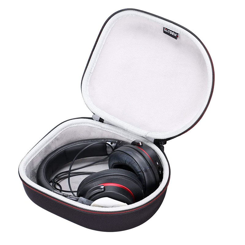 Hard Headphone Case Travel Storage Bag għal Sony, Audio-Technica, Xo Vision, Behringer, Beats, Photive, Philips, Bose, Maxell, Panasonic, More-Black