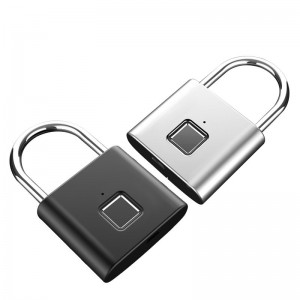 503-Black Smart Gembok Digital Lock Door/ Sidik Jari